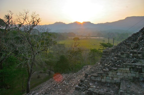 Copan Ruins at Sunrise