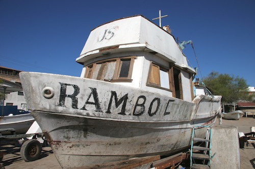 Rambo the boat in Rocky Point Mexico