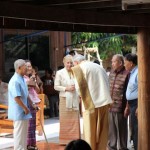 Group shot at Thai wedding ceremony of Wedding World Tour
