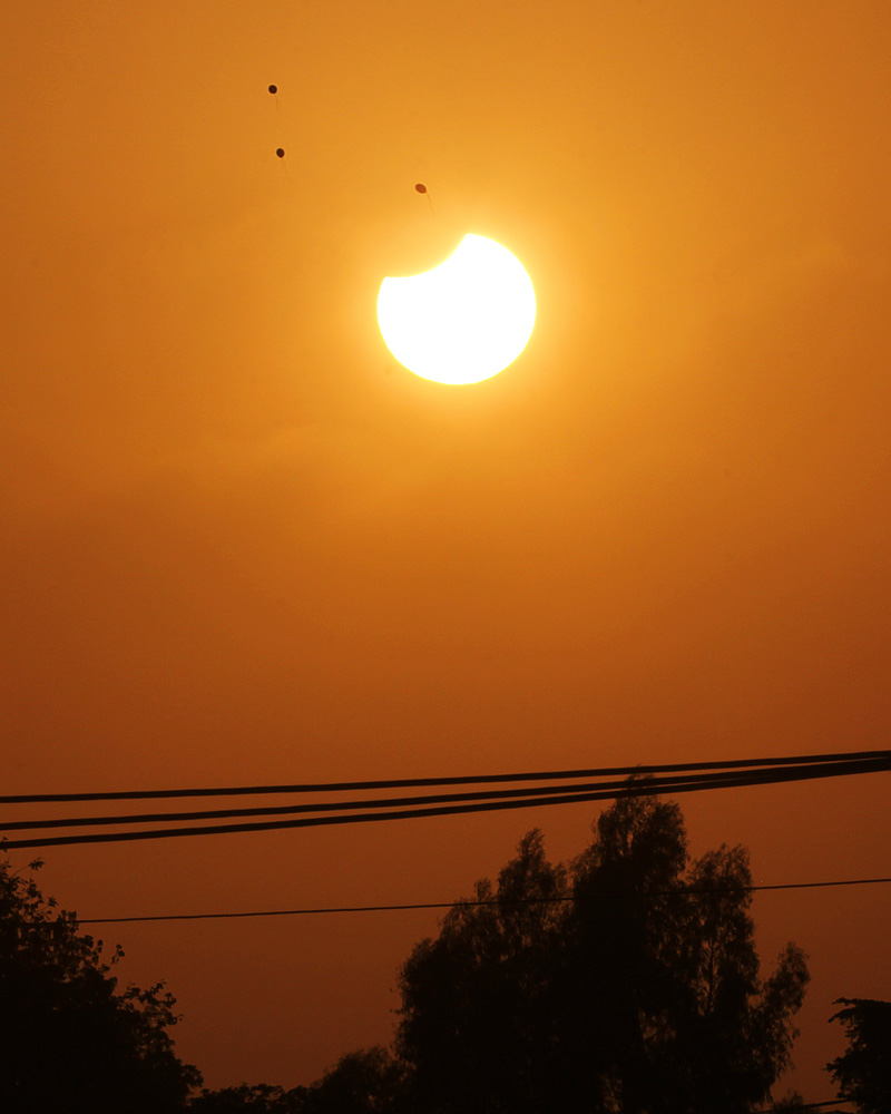Partial Solar Eclipse Orange County, California, 20 May 2012