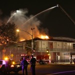 Fire at First St and Lyon in Santa Ana March 30 2013