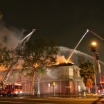Fire at First St and Lyon in Santa Ana March 30 2013